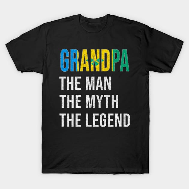 Grand Father St Vincent And The Grenadines Grandpa The Man The Myth The Legend - Gift for St Vincent And The Grenadines Dad With Roots From  St Vincent And The Grenadines T-Shirt by Country Flags